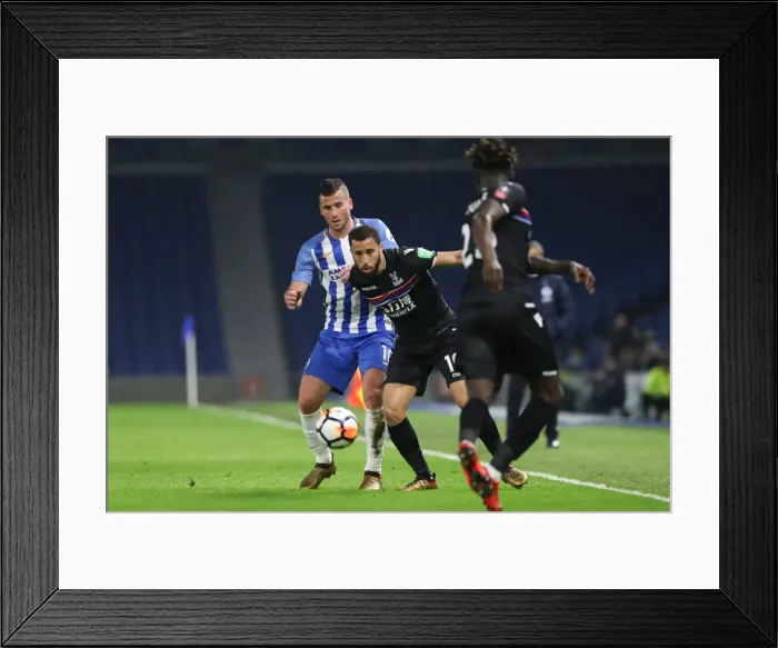 Framed Print : FA Cup 3rd Round: Intense Match Action between Brighton & Hove Albion and Crystal Palace (08.01.18) Framed Print : FA Cup 3rd Round: Intense Match Action between Brighton & Hove Albion and Crystal Palace (08.01.18)
