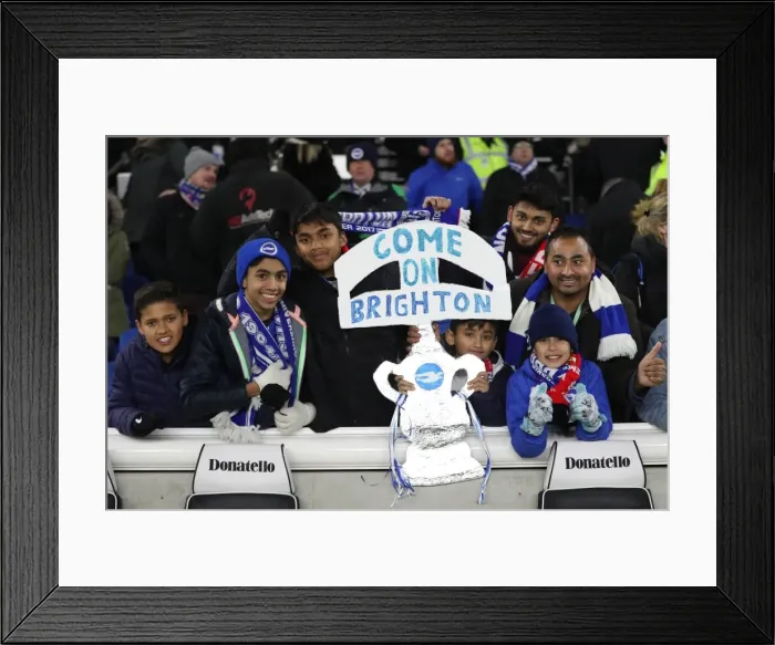 Framed Print : FA Cup 3rd Round: Brighton & Hove Albion vs. Crystal Palace (08.01.2018) - Clash at American Express Community Stadium Framed Print : FA Cup 3rd Round: Brighton & Hove Albion vs. Crystal Palace (08.01.2018) - Clash at American Express Community Stadium