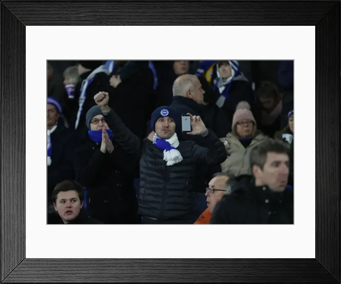 Framed Print : Brighton and Hove Albion vs. Crystal Palace: FA Cup 3rd Round Clash at American Express Community Stadium (08.01.2018) Framed Print : Brighton and Hove Albion vs. Crystal Palace: FA Cup 3rd Round Clash at American Express Community Stadium (08.01.2018)