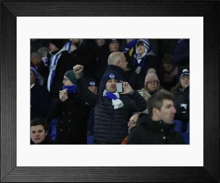 Framed Print : Brighton and Hove Albion vs. Crystal Palace: FA Cup 3rd Round Battle at American Express Community Stadium (08.01.18) Framed Print : Brighton and Hove Albion vs. Crystal Palace: FA Cup 3rd Round Battle at American Express Community Stadium (08.01.18)