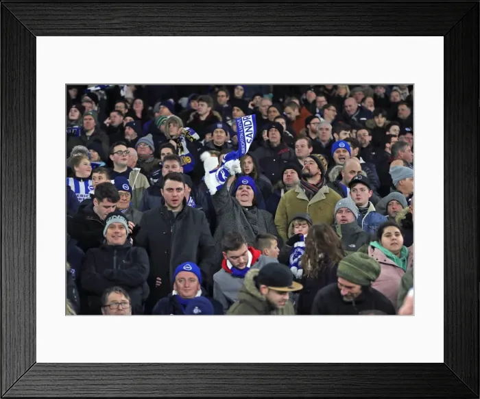 Framed Print : FA Cup 3rd Round: Brighton & Hove Albion vs. Crystal Palace (08.01.2018) - Clash at American Express Community Stadium Framed Print : FA Cup 3rd Round: Brighton & Hove Albion vs. Crystal Palace (08.01.2018) - Clash at American Express Community Stadium