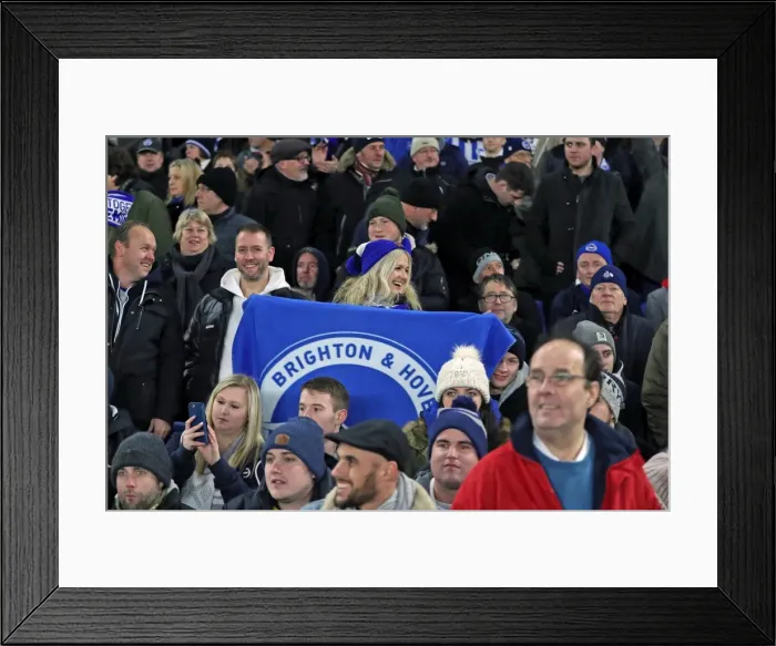 Framed Print : Brighton and Hove Albion vs. Crystal Palace: FA Cup 3rd Round Battle at American Express Community Stadium (08.01.2018)