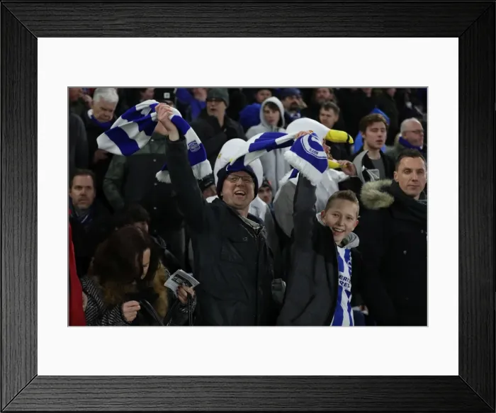 Framed Print : Brighton and Hove Albion vs. Crystal Palace: FA Cup 3rd Round Clash at American Express Community Stadium (08.01.18) Framed Print : Brighton and Hove Albion vs. Crystal Palace: FA Cup 3rd Round Clash at American Express Community Stadium (08.01.18)