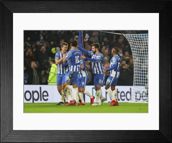 Framed Print : FA Cup 3rd Round: Brighton & Hove Albion vs. Crystal Palace (08.01.18) - American Express Community Stadium Showdown Framed Print : FA Cup 3rd Round: Brighton & Hove Albion vs. Crystal Palace (08.01.18) - American Express Community Stadium Showdown