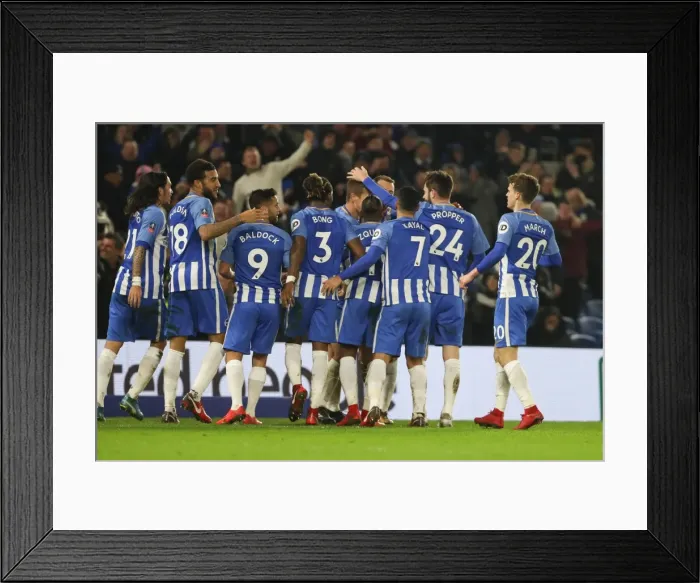 Framed Print : FA Cup 3rd Round: Brighton & Hove Albion vs. Crystal Palace Clash at American Express Community Stadium (08.01.18) Framed Print : FA Cup 3rd Round: Brighton & Hove Albion vs. Crystal Palace Clash at American Express Community Stadium (08.01.18)