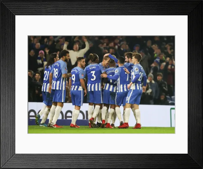 Framed Print : FA Cup 3rd Round: Brighton & Hove Albion vs. Crystal Palace (08.01.2018) - American Express Community Stadium Showdown Framed Print : FA Cup 3rd Round: Brighton & Hove Albion vs. Crystal Palace (08.01.2018) - American Express Community Stadium Showdown