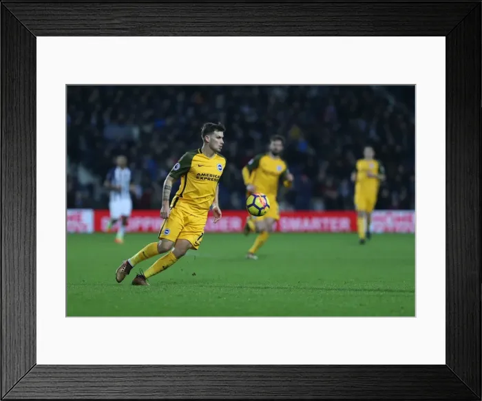 Framed Print : 13Jan18: Intense Premier League Clash - West Bromwich Albion vs. Brighton and Hove Albion