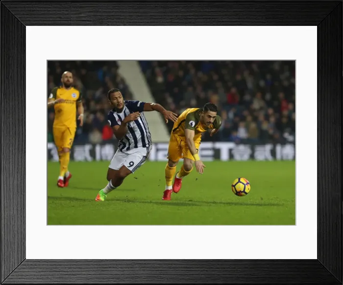 Framed Print : Premier League Showdown: West Bromwich Albion vs. Brighton and Hove Albion at The Hawthorns (13Jan18)