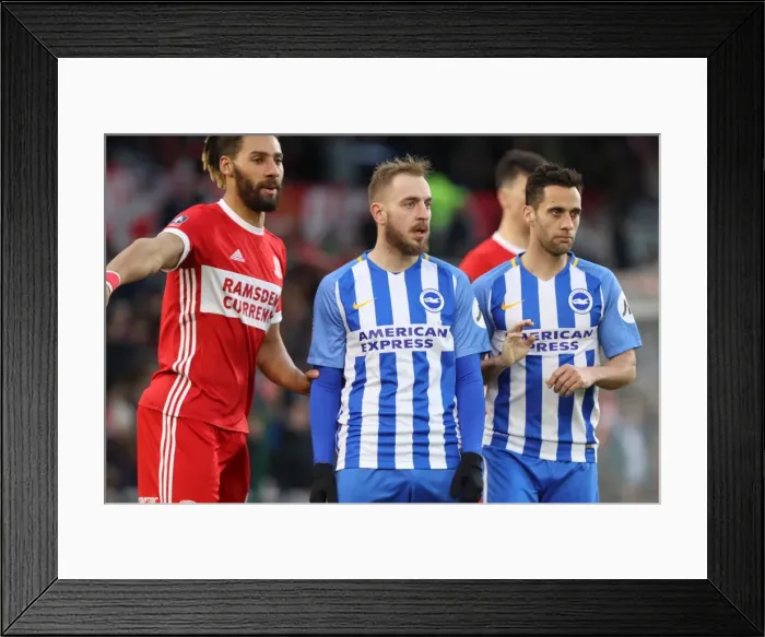 Framed Print : FA Cup 4th Round: Middlesbrough vs. Brighton and Hove Albion Clash at Riverside Stadium (27Jan18) Framed Print : FA Cup 4th Round: Middlesbrough vs. Brighton and Hove Albion Clash at Riverside Stadium (27Jan18)