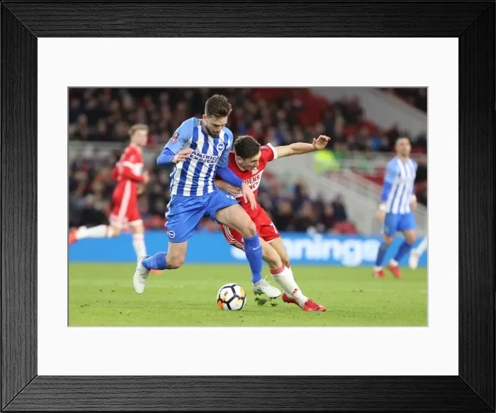 Framed Print : FA Cup 4th Round: Middlesbrough vs. Brighton & Hove Albion Clash at Riverside Stadium (27Jan18)