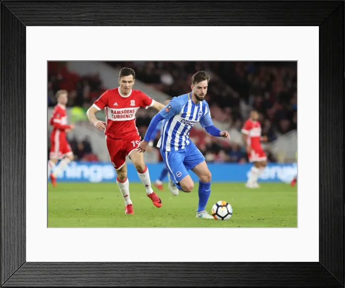 Framed Print : FA Cup 4th Round: Middlesbrough vs. Brighton and Hove Albion Clash at Riverside Stadium (27Jan18) Framed Print : FA Cup 4th Round: Middlesbrough vs. Brighton and Hove Albion Clash at Riverside Stadium (27Jan18)