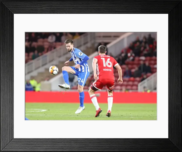 Framed Print : FA Cup 4th Round: Middlesbrough vs. Brighton and Hove Albion Clash at Riverside Stadium (27Jan18) Framed Print : FA Cup 4th Round: Middlesbrough vs. Brighton and Hove Albion Clash at Riverside Stadium (27Jan18)