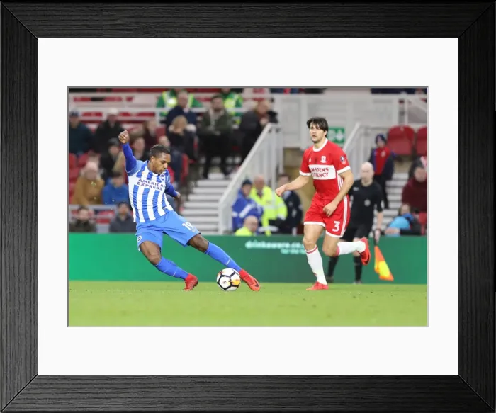 Framed Print : FA Cup 4th Round: Middlesbrough vs. Brighton and Hove Albion Clash at Riverside Stadium (27Jan18)