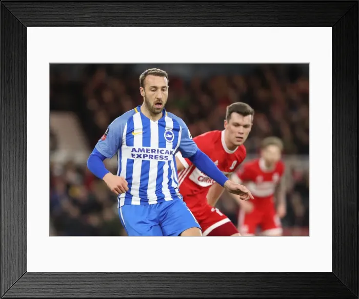 Framed Print : FA Cup 4th Round: Middlesbrough vs. Brighton and Hove Albion Clash at Riverside Stadium (27Jan18)