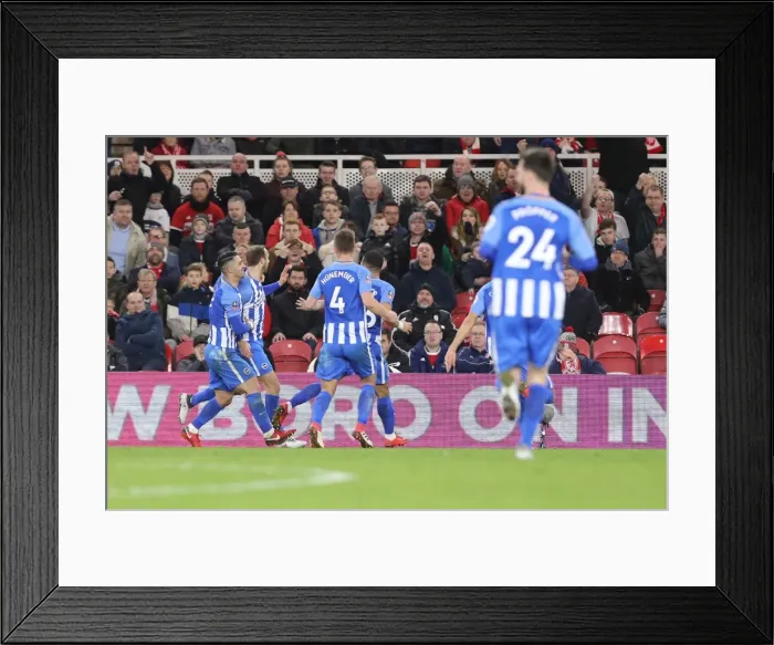 Framed Print : FA Cup 4th Round: Middlesbrough vs. Brighton and Hove Albion Clash at Riverside Stadium (27Jan18) Framed Print : FA Cup 4th Round: Middlesbrough vs. Brighton and Hove Albion Clash at Riverside Stadium (27Jan18)