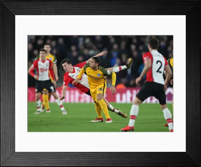 Framed Print : Premier League Showdown: Southampton vs. Brighton and Hove Albion at St. Mary's Stadium (31JAN18) Framed Print : Premier League Showdown: Southampton vs. Brighton and Hove Albion at St. Mary's Stadium (31JAN18)