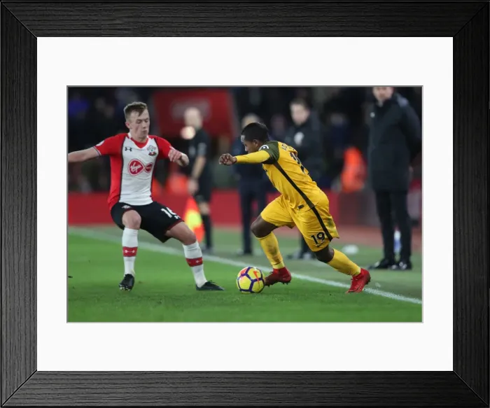 Framed Print : Intense Premier League Showdown: Southampton vs. Brighton & Hove Albion at St. Mary's Stadium (31JAN18) Framed Print : Intense Premier League Showdown: Southampton vs. Brighton & Hove Albion at St. Mary's Stadium (31JAN18)