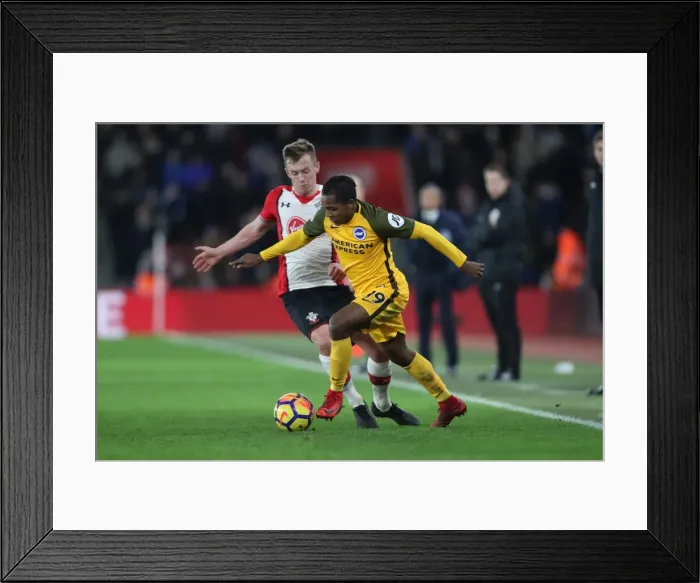 Framed Print : Intense Premier League Showdown: Southampton vs. Brighton and Hove Albion at St Mary's Stadium (31JAN18) Framed Print : Intense Premier League Showdown: Southampton vs. Brighton and Hove Albion at St Mary's Stadium (31JAN18)