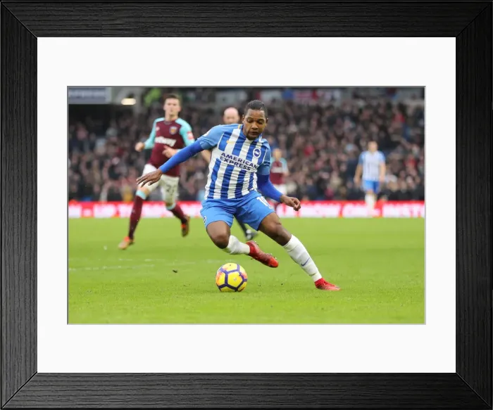 Framed Print : Brighton and Hove Albion vs. West Ham United: Premier League Showdown at American Express Community Stadium (03FEB18)