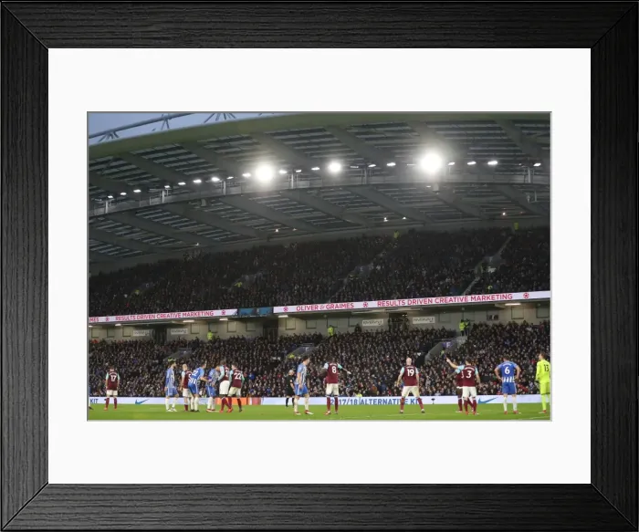 Framed Print : Brighton and Hove Albion vs. West Ham United: Premier League Showdown at American Express Community Stadium (03FEB18) Framed Print : Brighton and Hove Albion vs. West Ham United: Premier League Showdown at American Express Community Stadium (03FEB18)