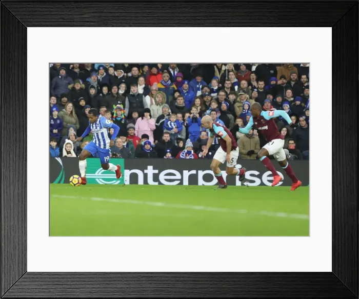 Framed Print : Brighton and Hove Albion vs. West Ham United: Premier League Showdown at American Express Community Stadium (03FEB18) Framed Print : Brighton and Hove Albion vs. West Ham United: Premier League Showdown at American Express Community Stadium (03FEB18)