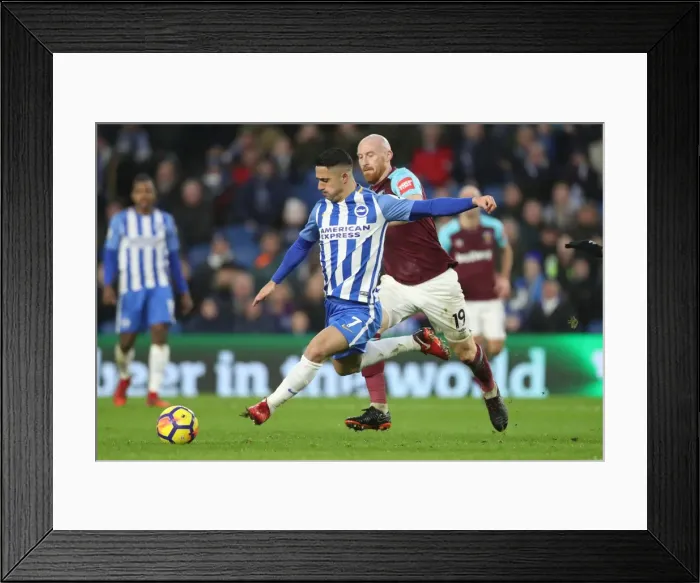 Framed Print : Brighton and Hove Albion vs. West Ham United: A Premier League Clash at American Express Community Stadium (3rd February 2018) Framed Print : Brighton and Hove Albion vs. West Ham United: A Premier League Clash at American Express Community Stadium (3rd February 2018)