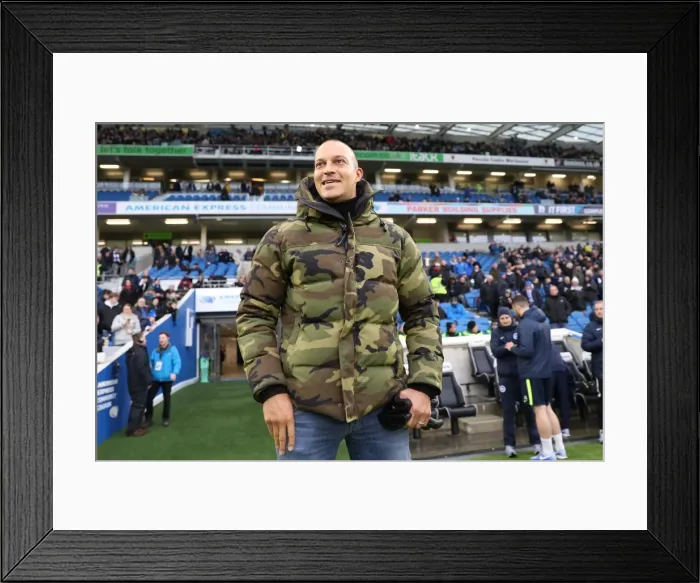 Framed Print : Brighton and Hove Albion vs. West Ham United: Premier League Showdown at American Express Community Stadium (03FEB18)