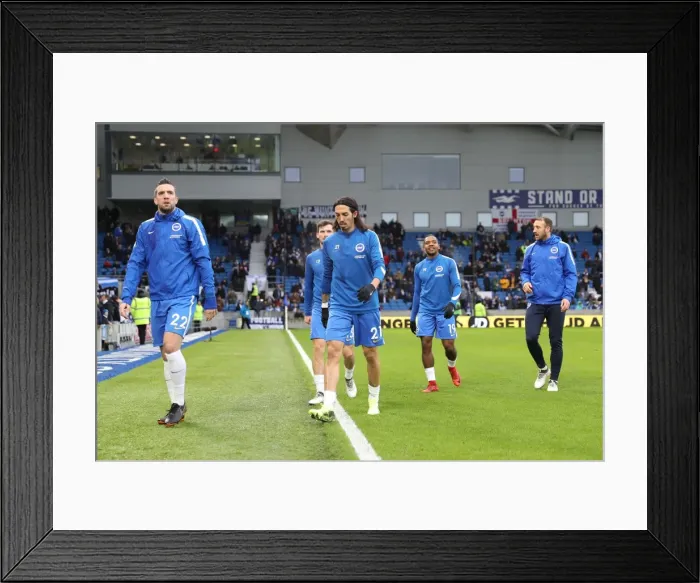 Framed Print : Brighton and Hove Albion vs. West Ham United: Premier League Showdown at American Express Community Stadium (03FEB18) Framed Print : Brighton and Hove Albion vs. West Ham United: Premier League Showdown at American Express Community Stadium (03FEB18)