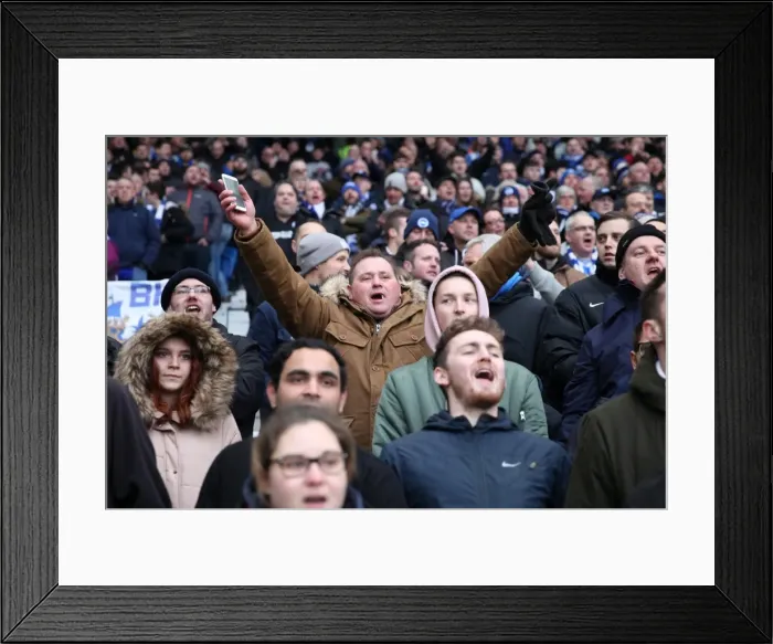 Framed Print : Brighton and Hove Albion vs. West Ham United: A Premier League Clash at American Express Community Stadium (3rd February 2018)