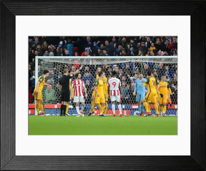 Framed Print : Premier League Showdown: Stoke City vs. Brighton and Hove Albion (10FEB18) Framed Print : Premier League Showdown: Stoke City vs. Brighton and Hove Albion (10FEB18)