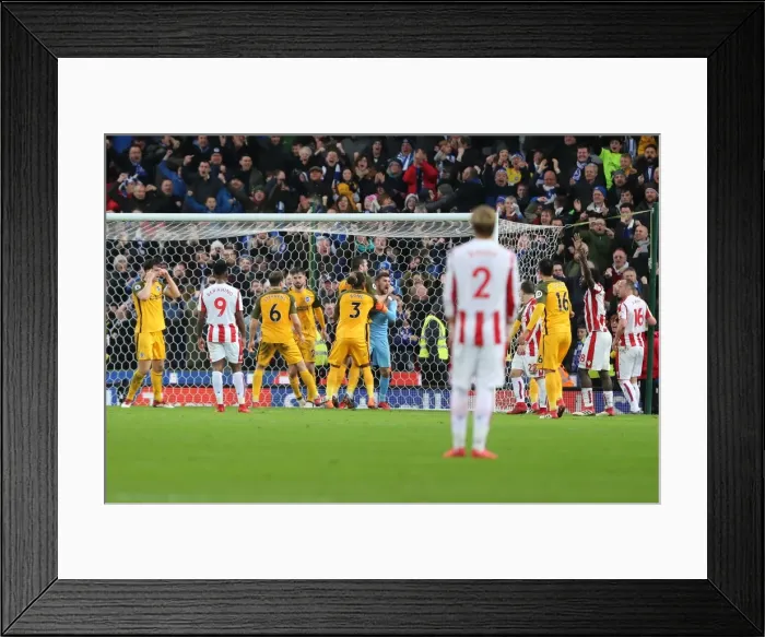 Framed Print : Intense Premier League Showdown: Stoke City vs. Brighton and Hove Albion (10FEB18) Framed Print : Intense Premier League Showdown: Stoke City vs. Brighton and Hove Albion (10FEB18)
