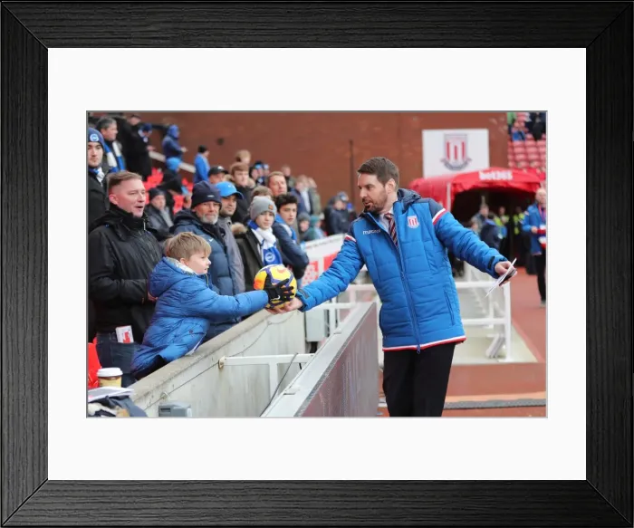 Framed Print : Intense Premier League Showdown: Stoke City vs. Brighton and Hove Albion (10FEB18) Framed Print : Intense Premier League Showdown: Stoke City vs. Brighton and Hove Albion (10FEB18)