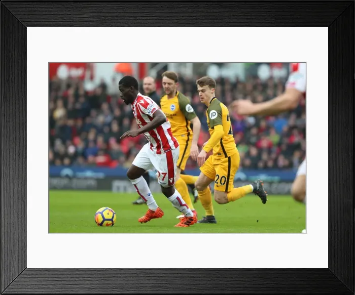 Framed Print : 10FEB18: Premier League Showdown - Stoke City vs. Brighton and Hove Albion at The Bet365 Stadium Framed Print : 10FEB18: Premier League Showdown - Stoke City vs. Brighton and Hove Albion at The Bet365 Stadium