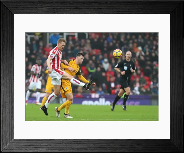 Framed Print : 10FEB18: Premier League Battle - Stoke City vs. Brighton and Hove Albion at The Bet365 Stadium Framed Print : 10FEB18: Premier League Battle - Stoke City vs. Brighton and Hove Albion at The Bet365 Stadium