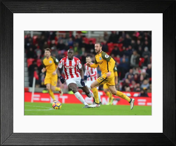 Framed Print : Intense Premier League Showdown: Stoke City vs. Brighton and Hove Albion (10FEB18) Framed Print : Intense Premier League Showdown: Stoke City vs. Brighton and Hove Albion (10FEB18)