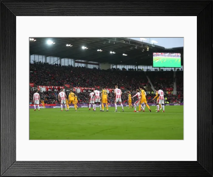 Framed Print : Intense Premier League Showdown: Stoke City vs. Brighton and Hove Albion (10FEB18) Framed Print : Intense Premier League Showdown: Stoke City vs. Brighton and Hove Albion (10FEB18)
