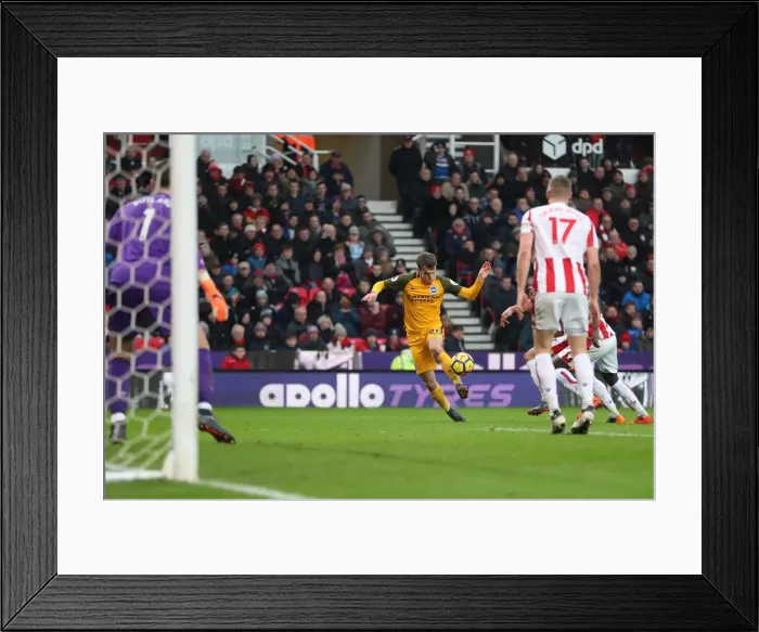 Framed Print : Intense Premier League Showdown: Stoke City vs. Brighton and Hove Albion (10FEB18) Framed Print : Intense Premier League Showdown: Stoke City vs. Brighton and Hove Albion (10FEB18)