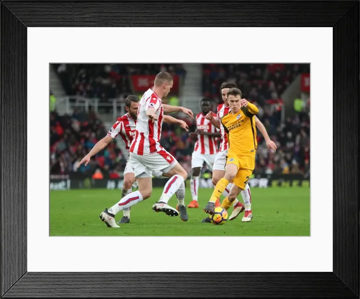 Framed Print : 10FEB18: Intense Premier League Clash - Stoke City vs. Brighton and Hove Albion Framed Print : 10FEB18: Intense Premier League Clash - Stoke City vs. Brighton and Hove Albion