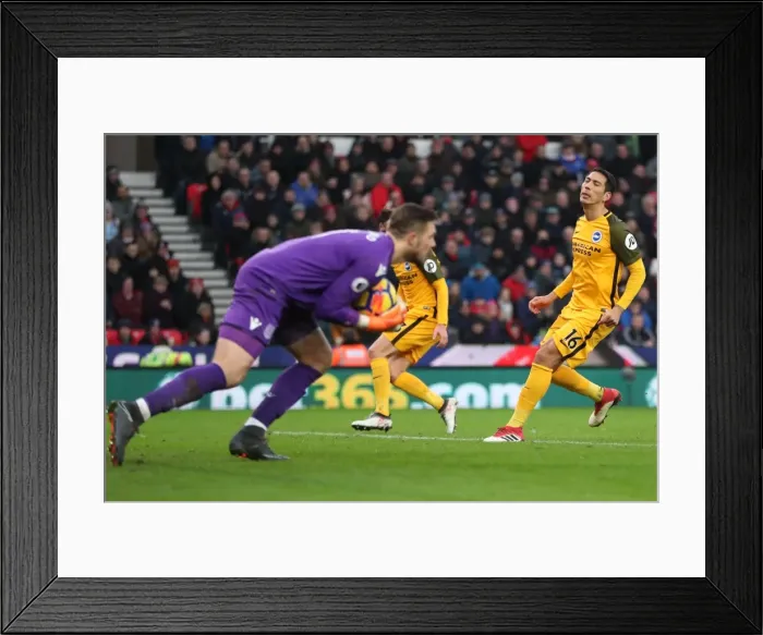 Framed Print : 10FEB18: Premier League Battle - Stoke City vs. Brighton and Hove Albion at The Bet365 Stadium Framed Print : 10FEB18: Premier League Battle - Stoke City vs. Brighton and Hove Albion at The Bet365 Stadium