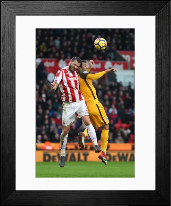 Framed Print : 10FEB18: Premier League Battle - Stoke City vs. Brighton and Hove Albion at The Bet365 Stadium Framed Print : 10FEB18: Premier League Battle - Stoke City vs. Brighton and Hove Albion at The Bet365 Stadium