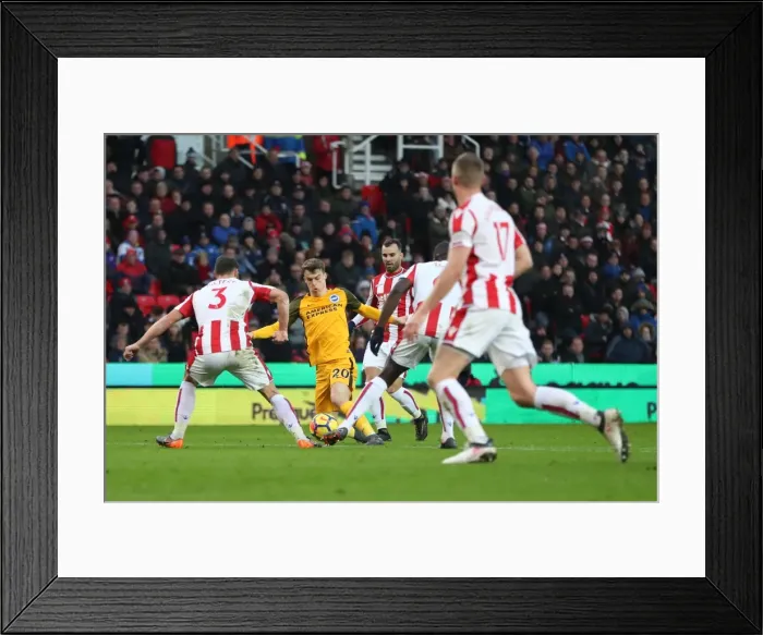Framed Print : Intense Premier League Showdown: Stoke City vs. Brighton and Hove Albion (10FEB18) Framed Print : Intense Premier League Showdown: Stoke City vs. Brighton and Hove Albion (10FEB18)