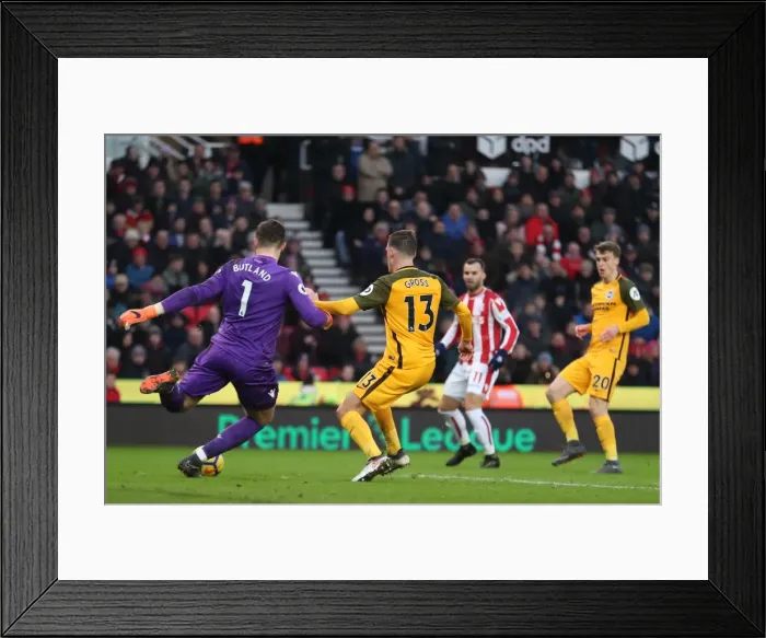 Framed Print : 10FEB18: Premier League Showdown - Stoke City vs. Brighton and Hove Albion at The Bet365 Stadium Framed Print : 10FEB18: Premier League Showdown - Stoke City vs. Brighton and Hove Albion at The Bet365 Stadium