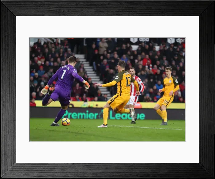 Framed Print : 10FEB18: Premier League Showdown - Stoke City vs. Brighton and Hove Albion at The Bet365 Stadium Framed Print : 10FEB18: Premier League Showdown - Stoke City vs. Brighton and Hove Albion at The Bet365 Stadium