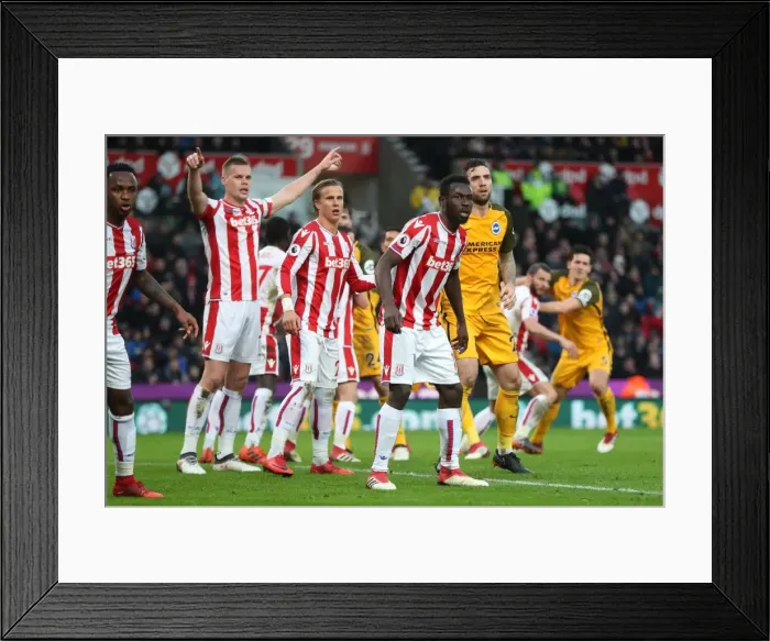 Framed Print : 10FEB18: Premier League Battle - Stoke City vs. Brighton and Hove Albion at The Bet365 Stadium Framed Print : 10FEB18: Premier League Battle - Stoke City vs. Brighton and Hove Albion at The Bet365 Stadium