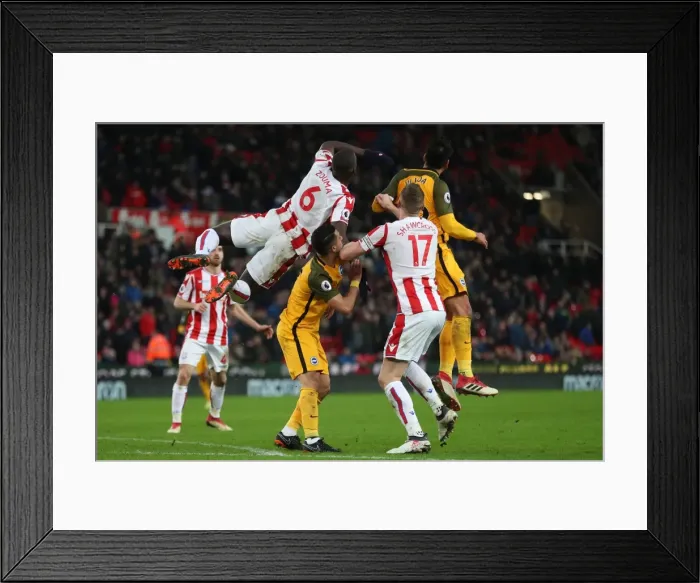 Framed Print : 10FEB18: Premier League Battle - Stoke City vs. Brighton and Hove Albion at The Bet365 Stadium Framed Print : 10FEB18: Premier League Battle - Stoke City vs. Brighton and Hove Albion at The Bet365 Stadium