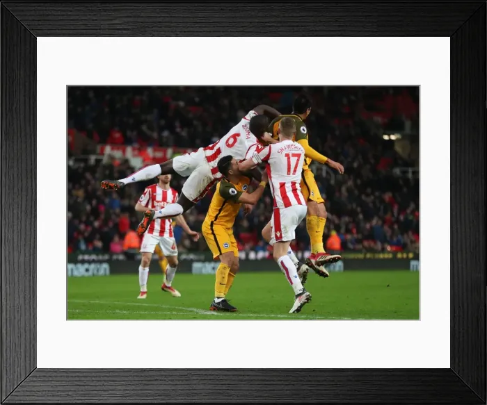 Framed Print : 10FEB18: Premier League Showdown - Stoke City vs. Brighton and Hove Albion at The Bet365 Stadium Framed Print : 10FEB18: Premier League Showdown - Stoke City vs. Brighton and Hove Albion at The Bet365 Stadium