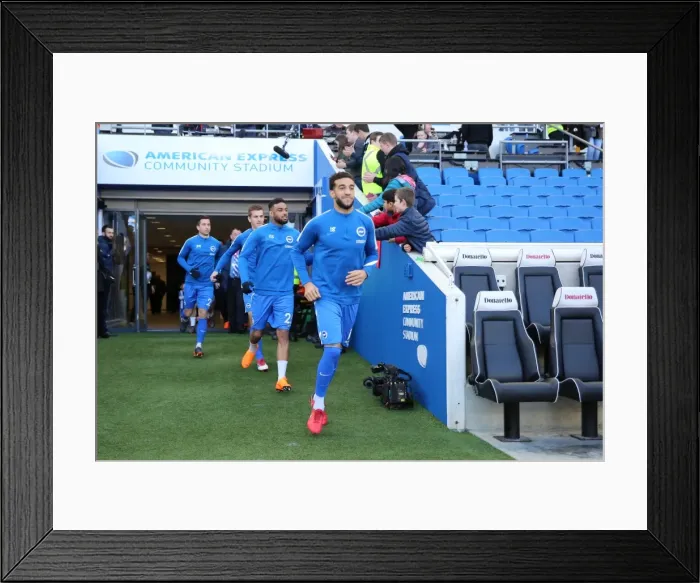 Framed Print : Brighton and Hove Albion vs. Coventry City: FA Cup 5th Round Battle at the American Express Community Stadium (17FEB18) Framed Print : Brighton and Hove Albion vs. Coventry City: FA Cup 5th Round Battle at the American Express Community Stadium (17FEB18)