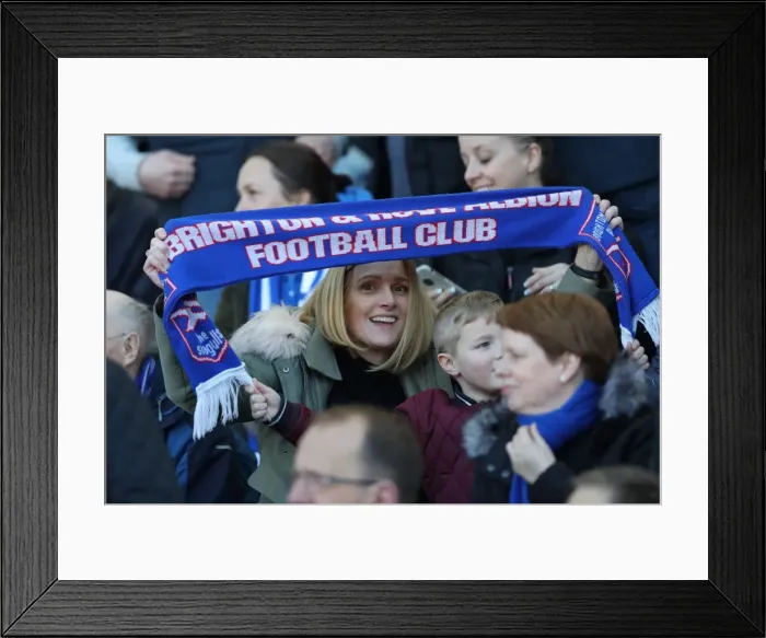 Framed Print : Brighton and Hove Albion vs. Coventry City: FA Cup 5th Round Battle at American Express Community Stadium (17FEB18) Framed Print : Brighton and Hove Albion vs. Coventry City: FA Cup 5th Round Battle at American Express Community Stadium (17FEB18)