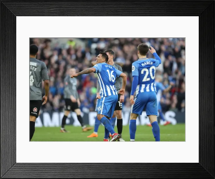 Framed Print : Brighton and Hove Albion vs. Coventry City: FA Cup 5th Round Battle at American Express Community Stadium (17FEB18) Framed Print : Brighton and Hove Albion vs. Coventry City: FA Cup 5th Round Battle at American Express Community Stadium (17FEB18)
