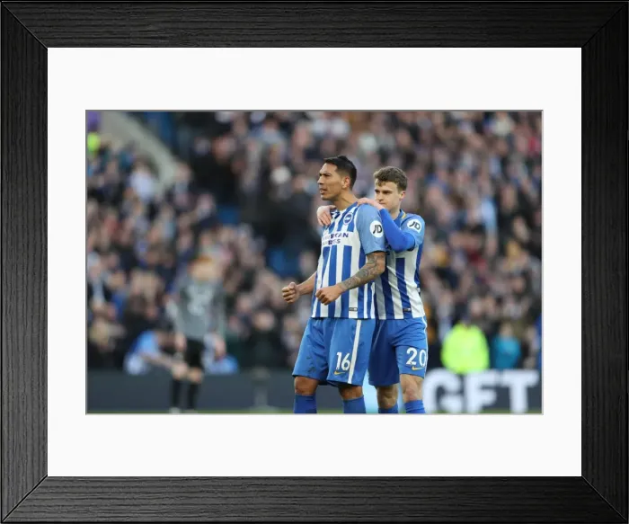 Framed Print : Brighton and Hove Albion vs. Coventry City: FA Cup 5th Round Battle at the American Express Community Stadium (17FEB18) Framed Print : Brighton and Hove Albion vs. Coventry City: FA Cup 5th Round Battle at the American Express Community Stadium (17FEB18)